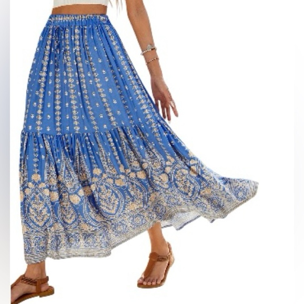 NWT Bohemian Blue Festival Skirt